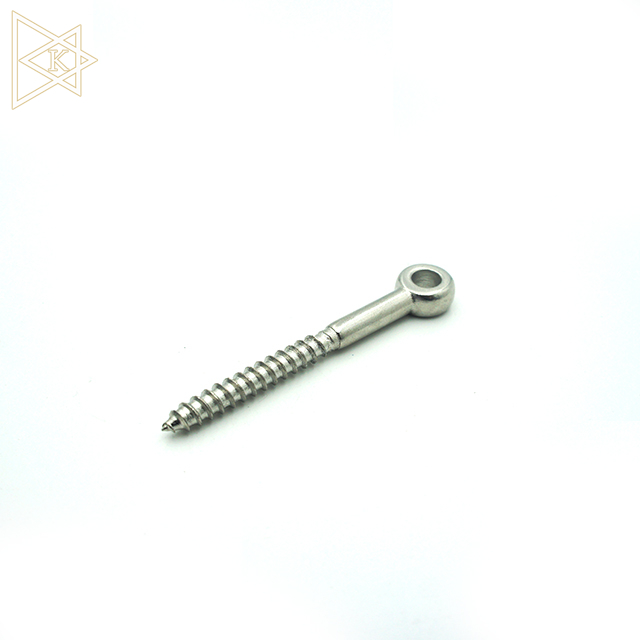 Stainless Steel Lag Eye Screw with Small Head
