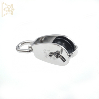 Stainless Steel Swivel Eye Single Pulley Block With Nylon Sheave
