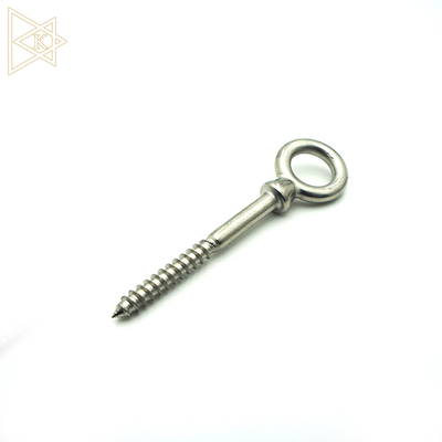 Stainless Steel Lag Eye Screw With Collar