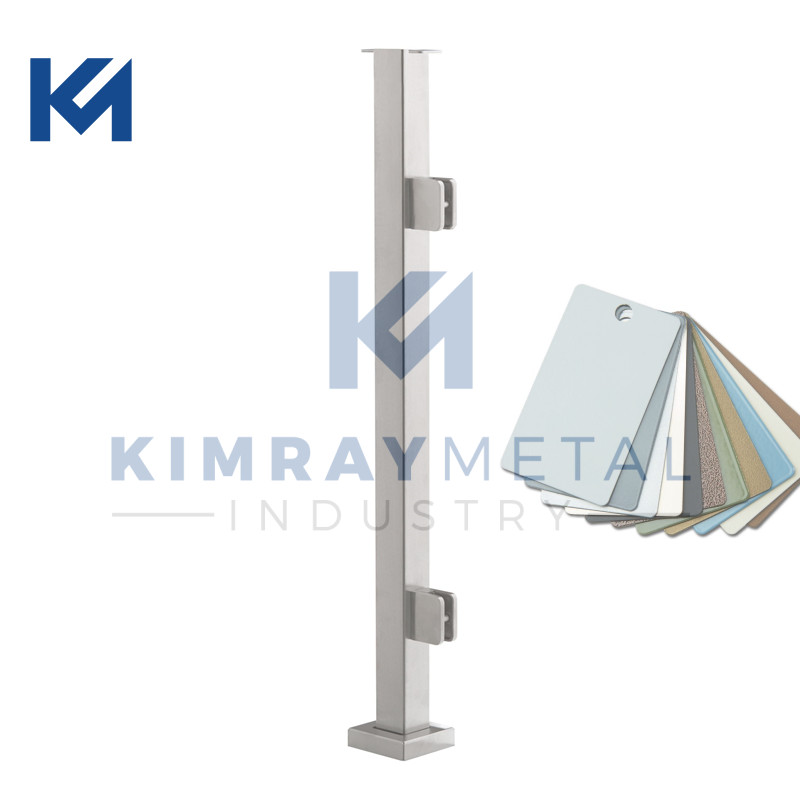Surface Mount Glass Durable Steel Posts