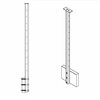 Fascia Durable Steel Glass Railing Square Post 
